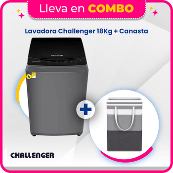 Combo Lavadora Challenger 18 + Canasta
